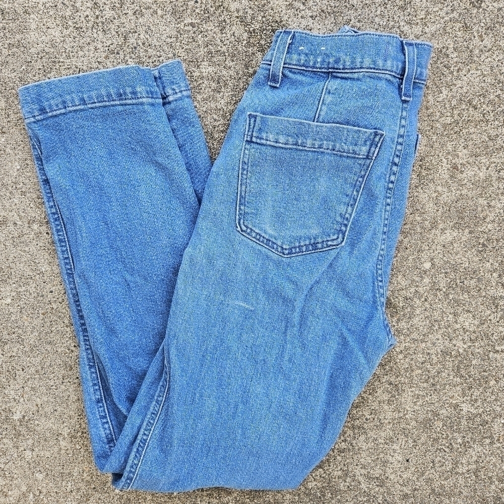 MADEWELL Straight Jean Medium Blue Indigo Wash: Seamed Edition Women's Size 23 - Picture 16 of 16